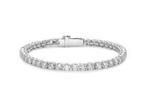 Lab-Grown Diamond Medium Tennis Bracelet - E/F color, 6.5 length | White