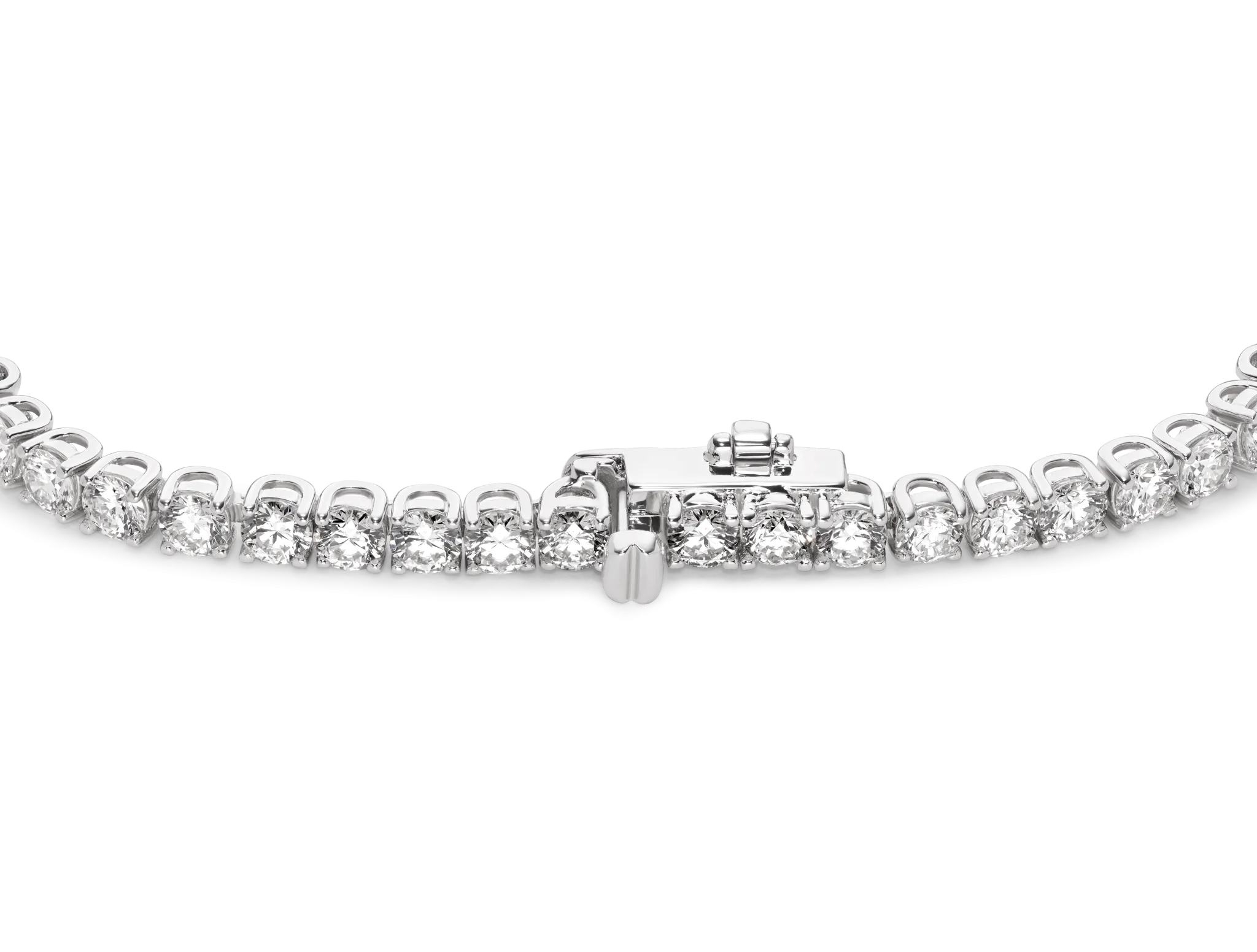 Lab-Grown Diamond Medium Tennis Bracelet - E/F color, 6.5 length | White