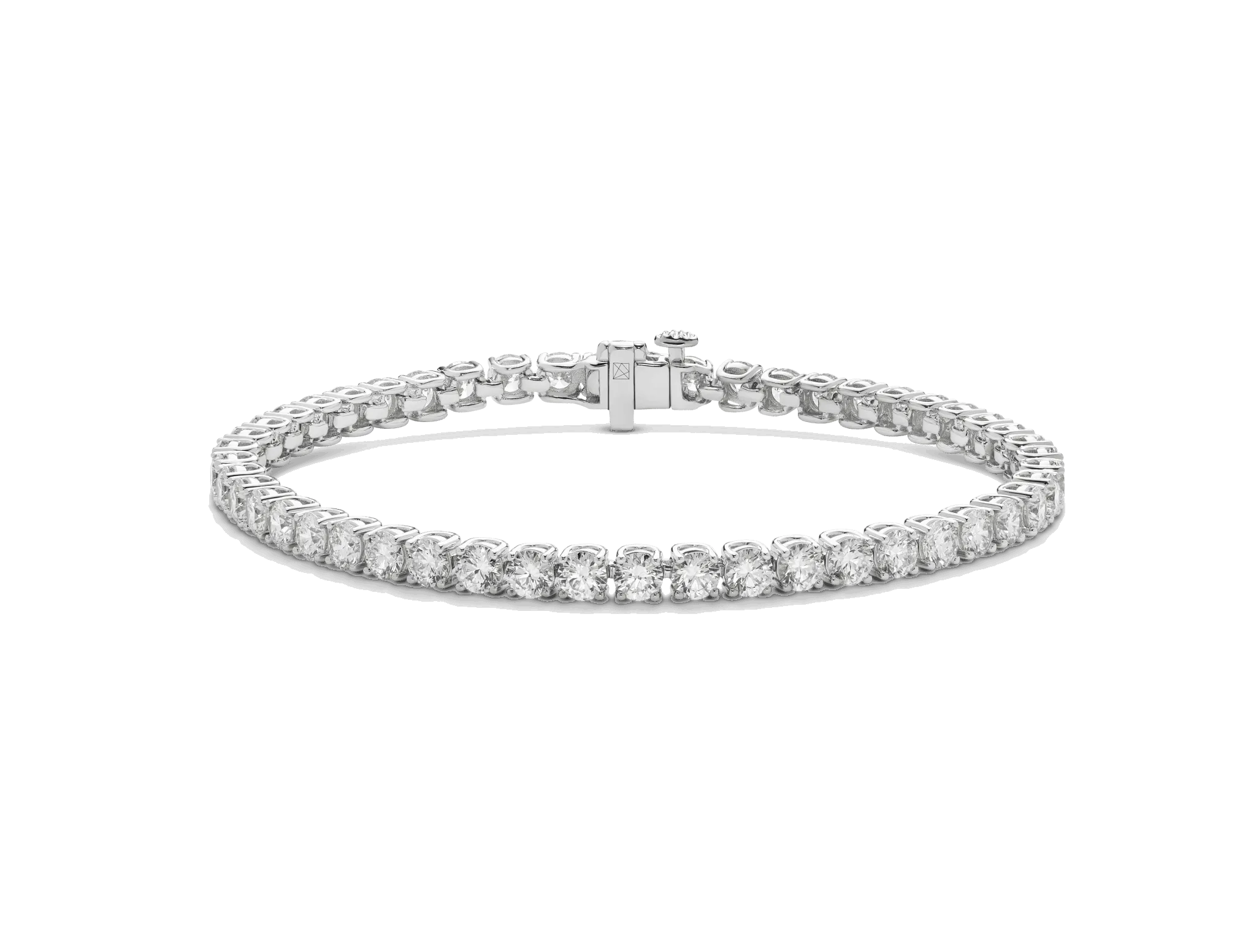 Lab-Grown Diamond Medium Tennis Bracelet - G/H color, 6.5 length | White