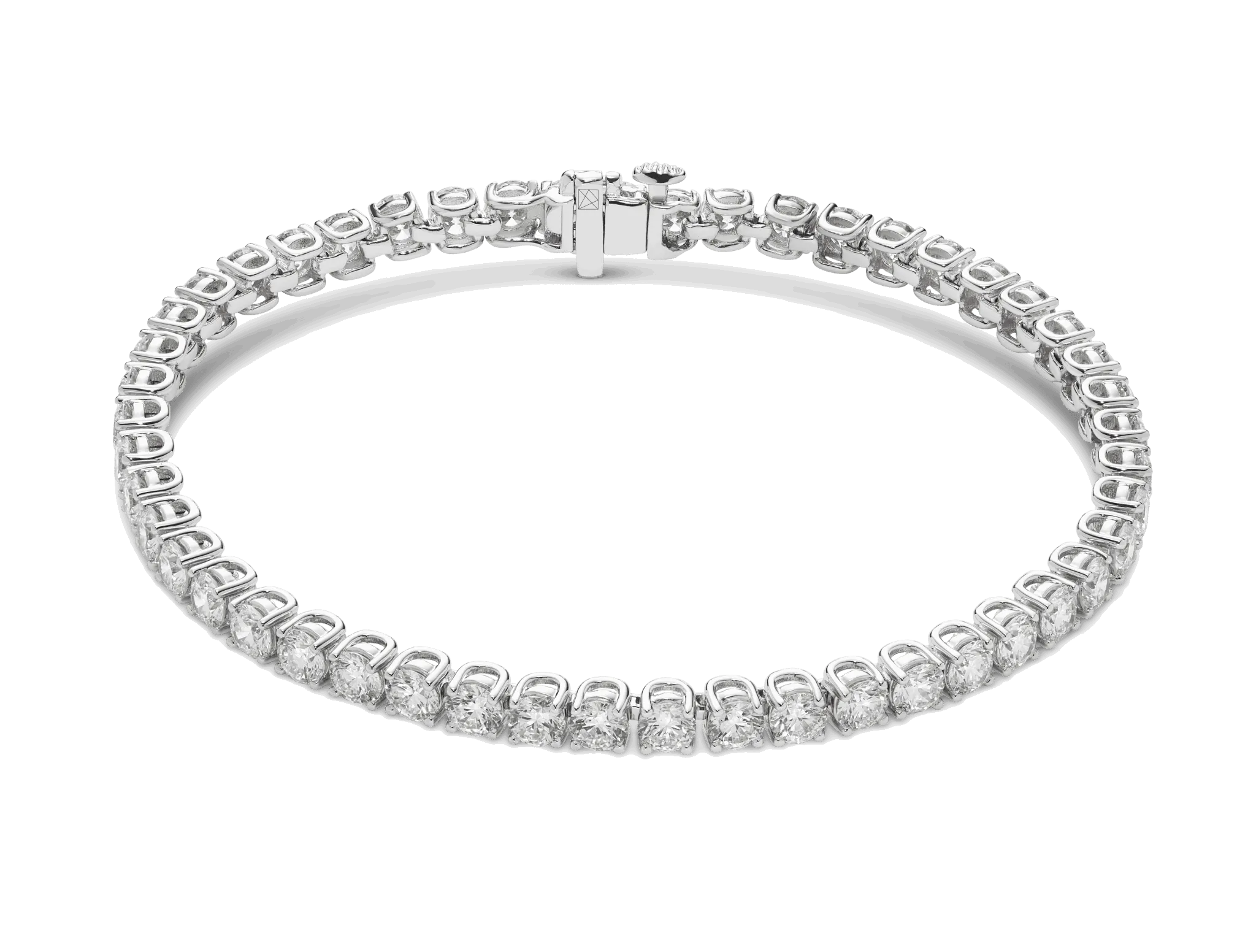 Lab-Grown Diamond Medium Tennis Bracelet - G/H color, 6.5 length | White