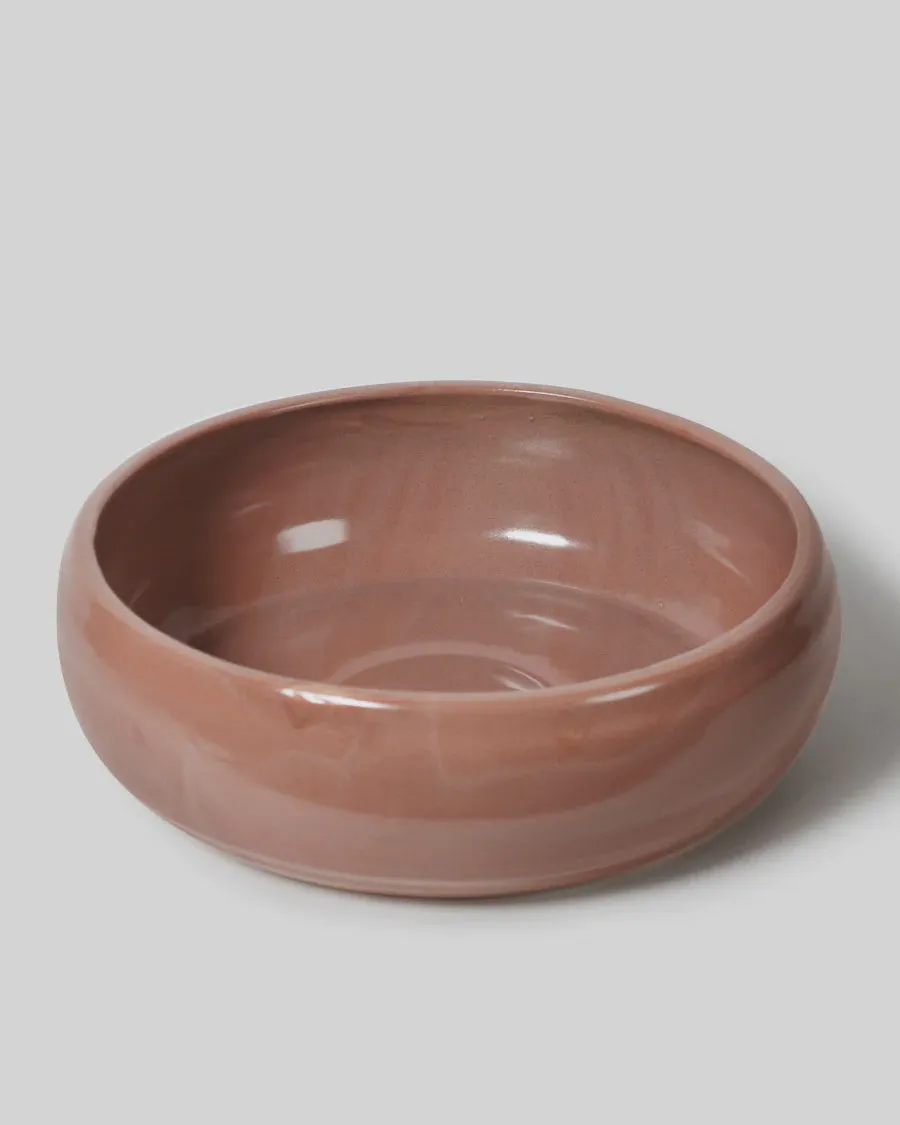 Large Australian Made Salad Bowl - Desert Rose