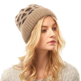 Leopard Print Beanie Hat Leopard Pattern Winter Hat