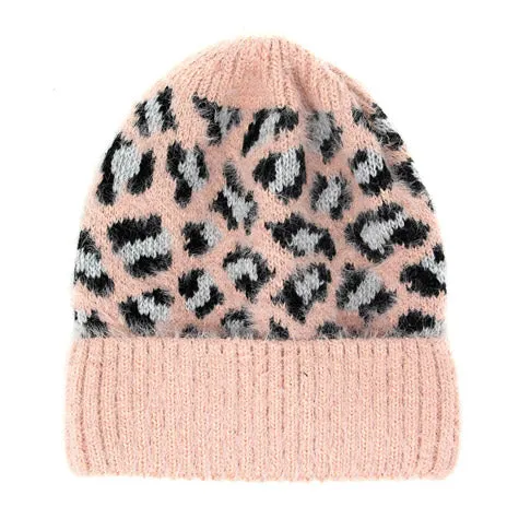 Leopard Print Beanie Hat Leopard Pattern Winter Hat