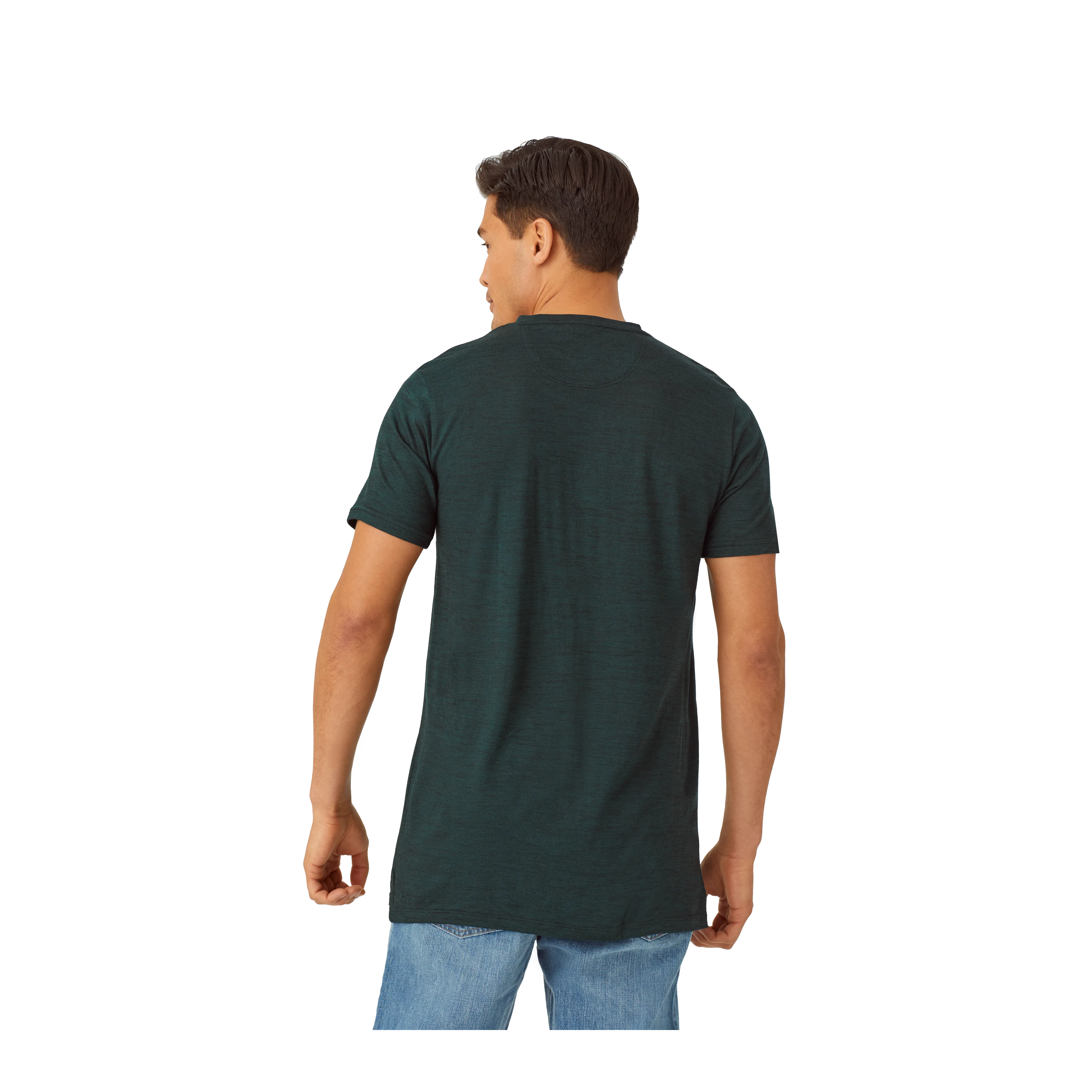 Men's Merino Wool Blend Crew Neck T-Shirt