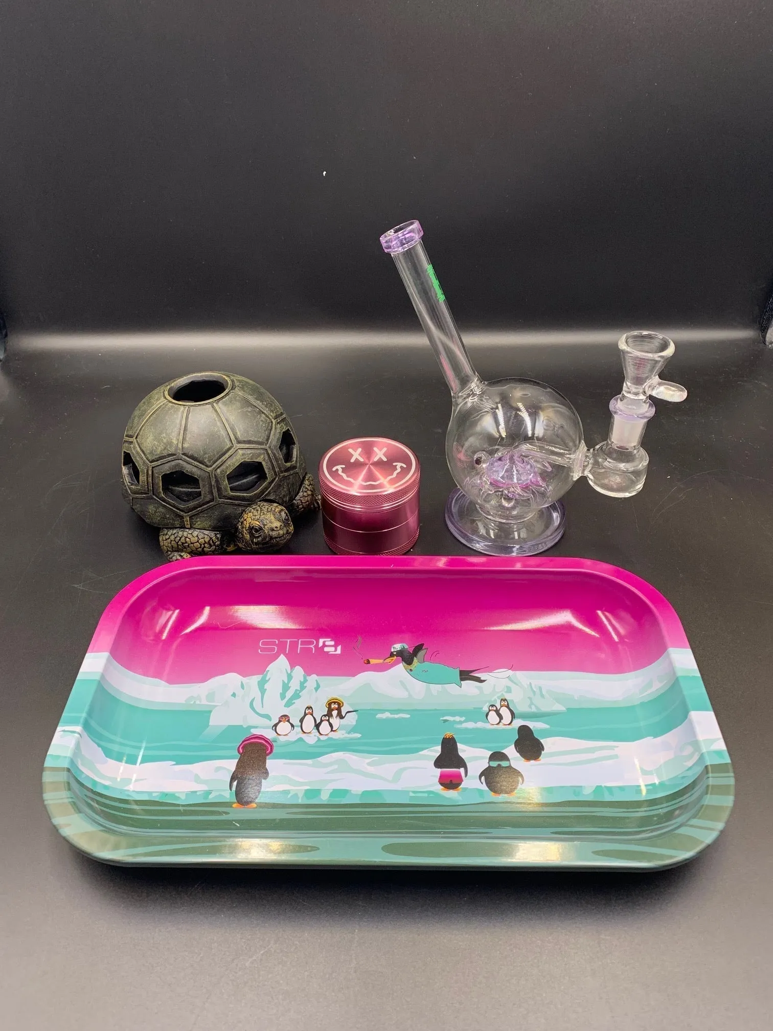 Mini Turtle Bong   Ash tray Set