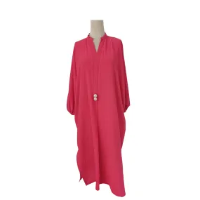 Natasha Haroon Large Pearl Buttons Pink Long Tunic | Gently used |