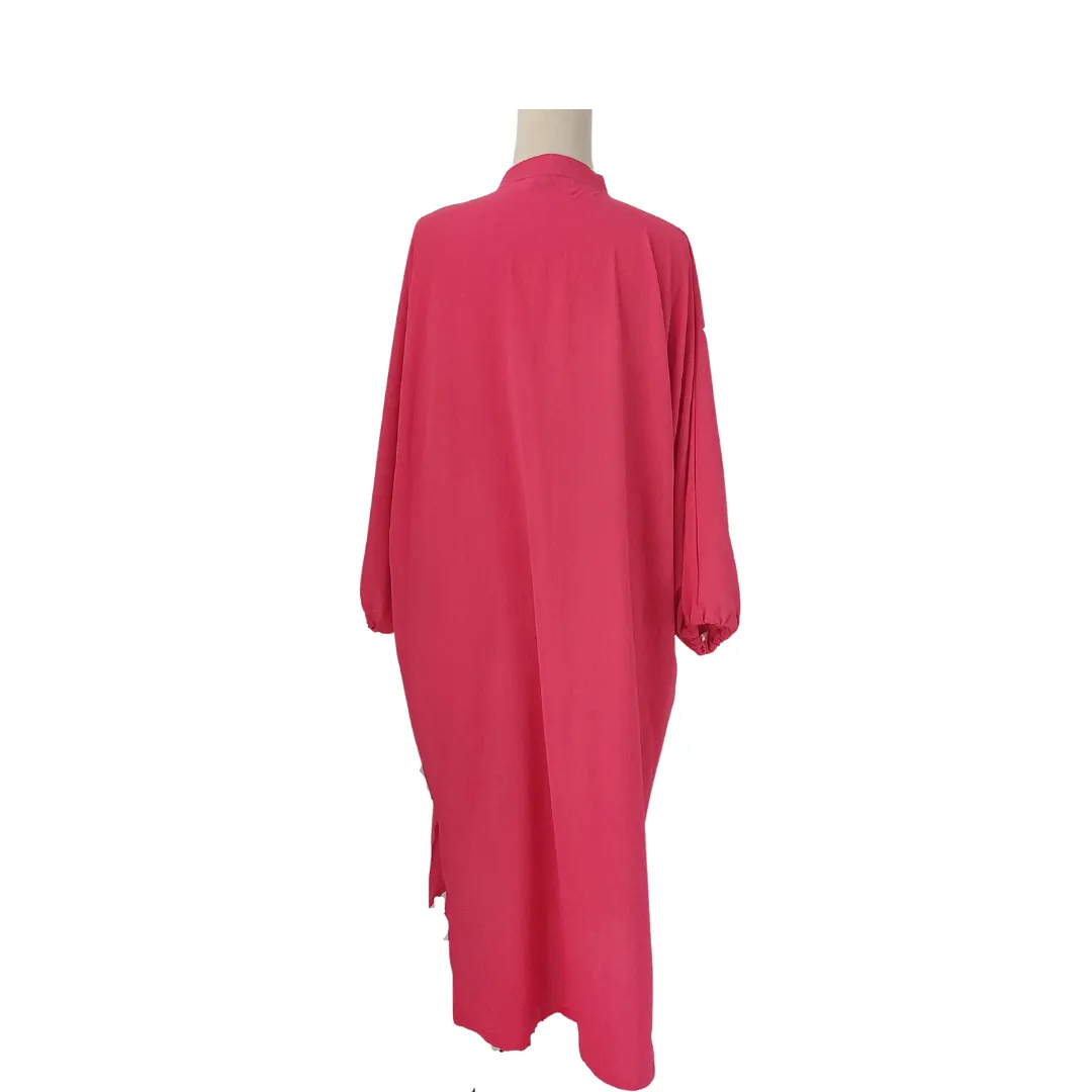 Natasha Haroon Large Pearl Buttons Pink Long Tunic | Gently used |