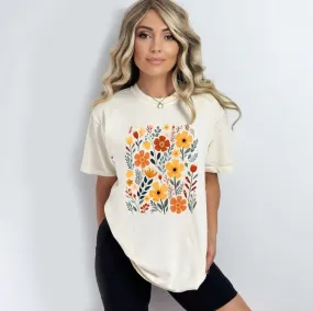 Nature Wildflowers Garment Dyed Tee