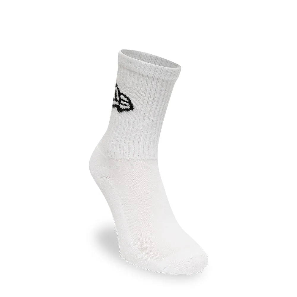 NEW ERA Flag 3 Pack Crew White Socks