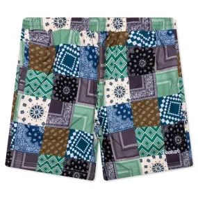 Paisley Cabana Short - Sapphire