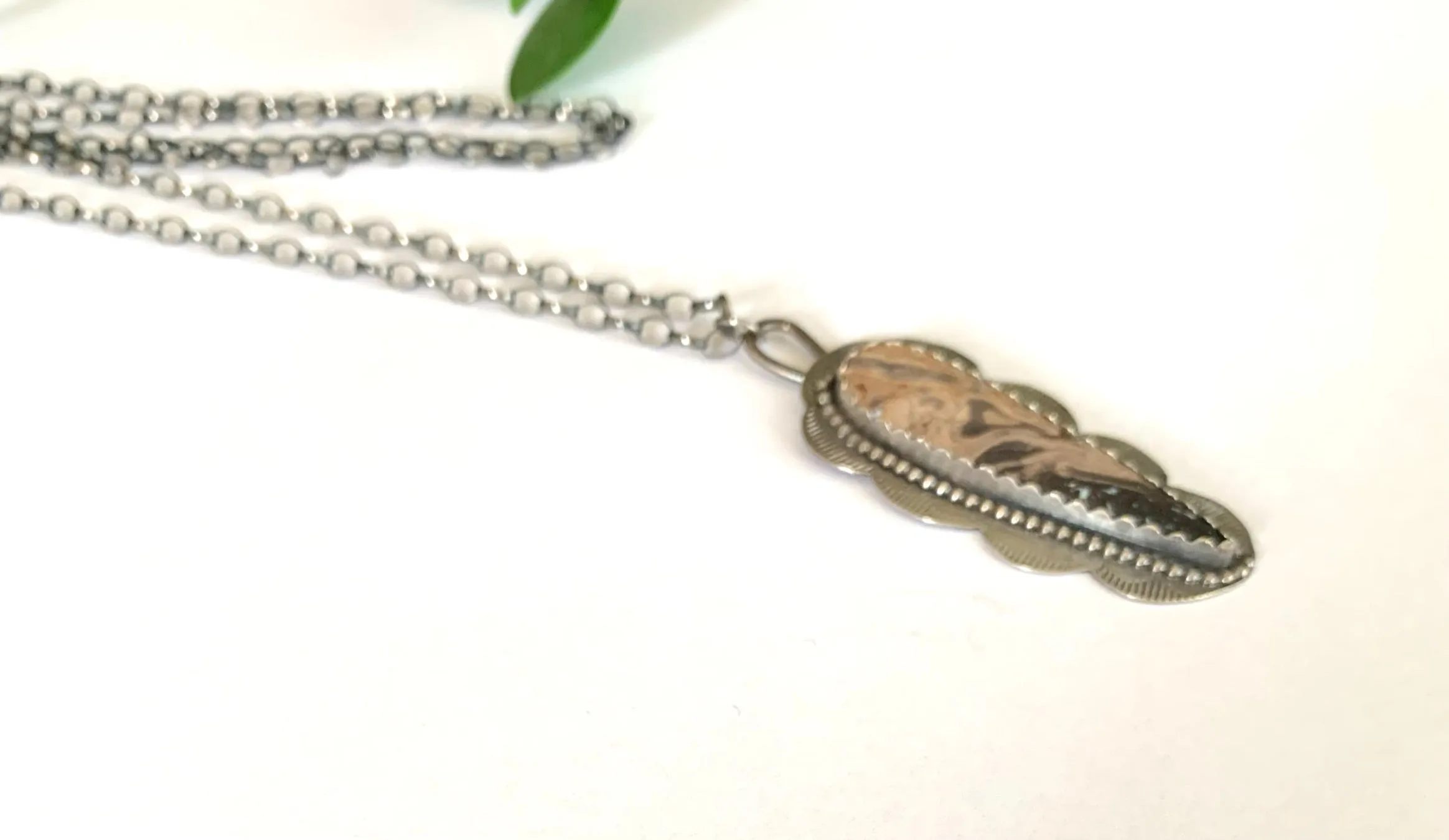 Palm Root Stone Necklace