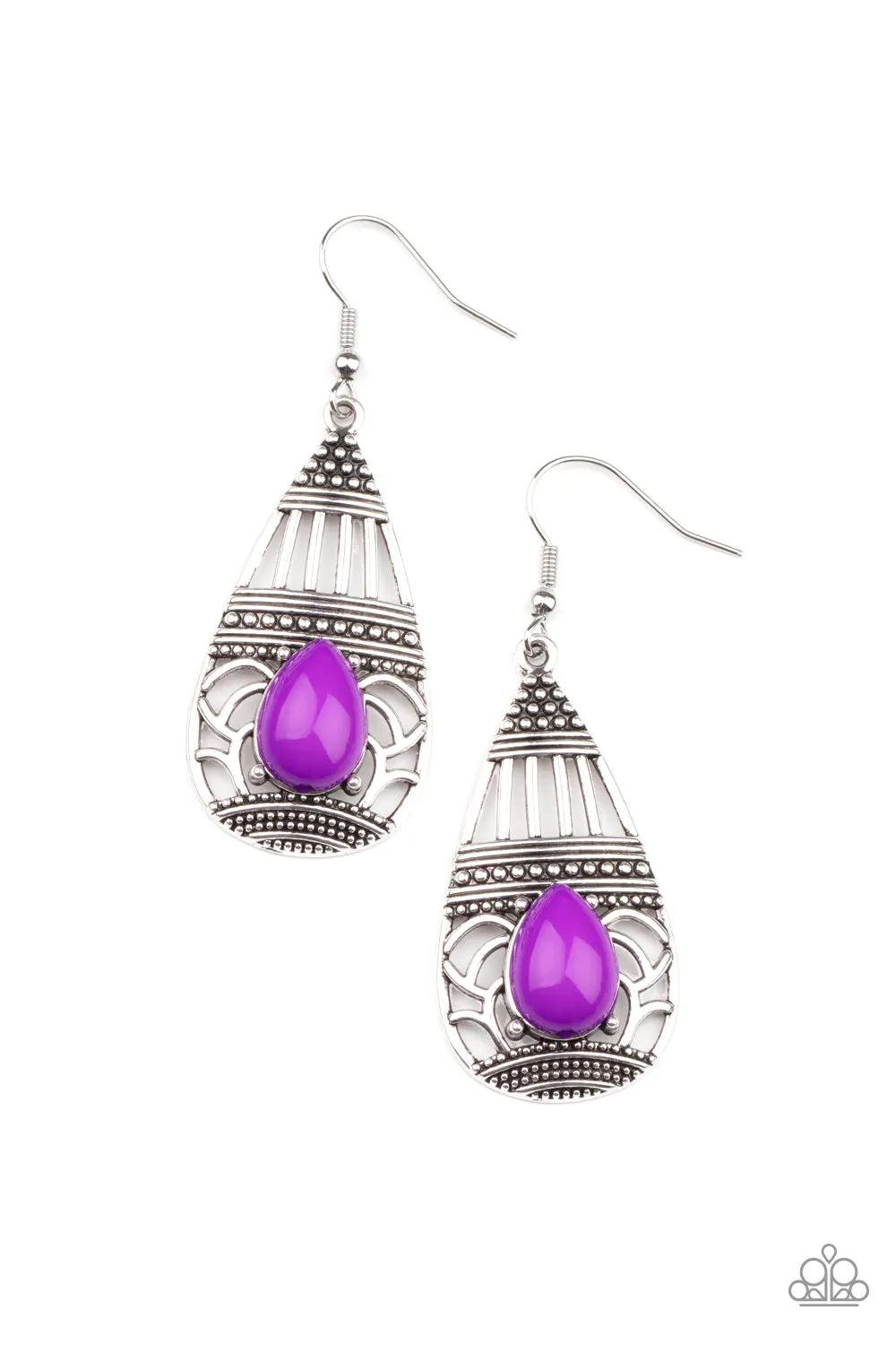 Paparazzi Earring ~ Eastern Essence - Purple