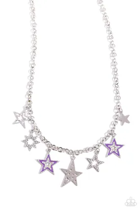 Paparazzi Starstruck Sentiment Purple Necklace & Earring Set