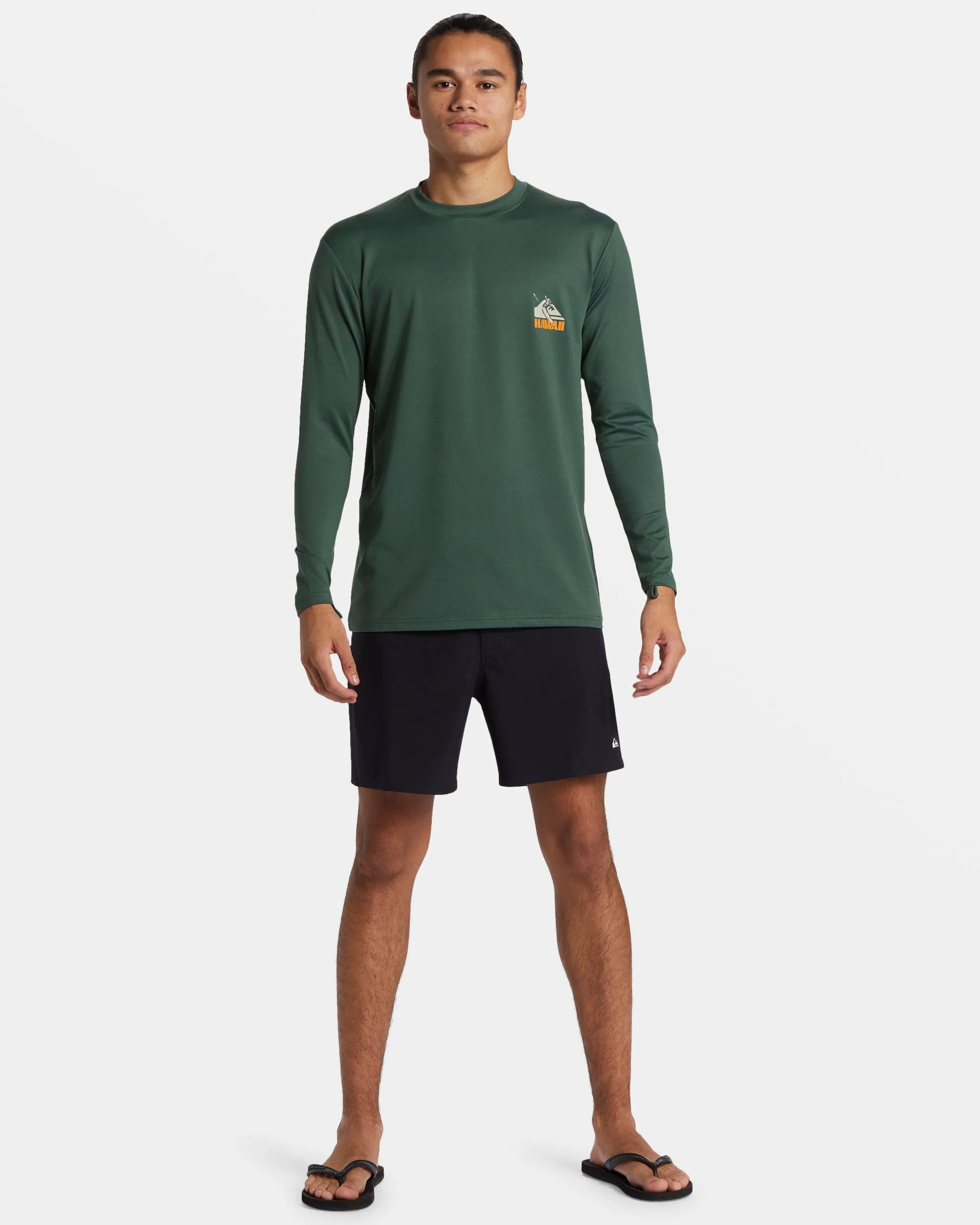 Petroglyph Long Sleeve Surf Tee - Forest