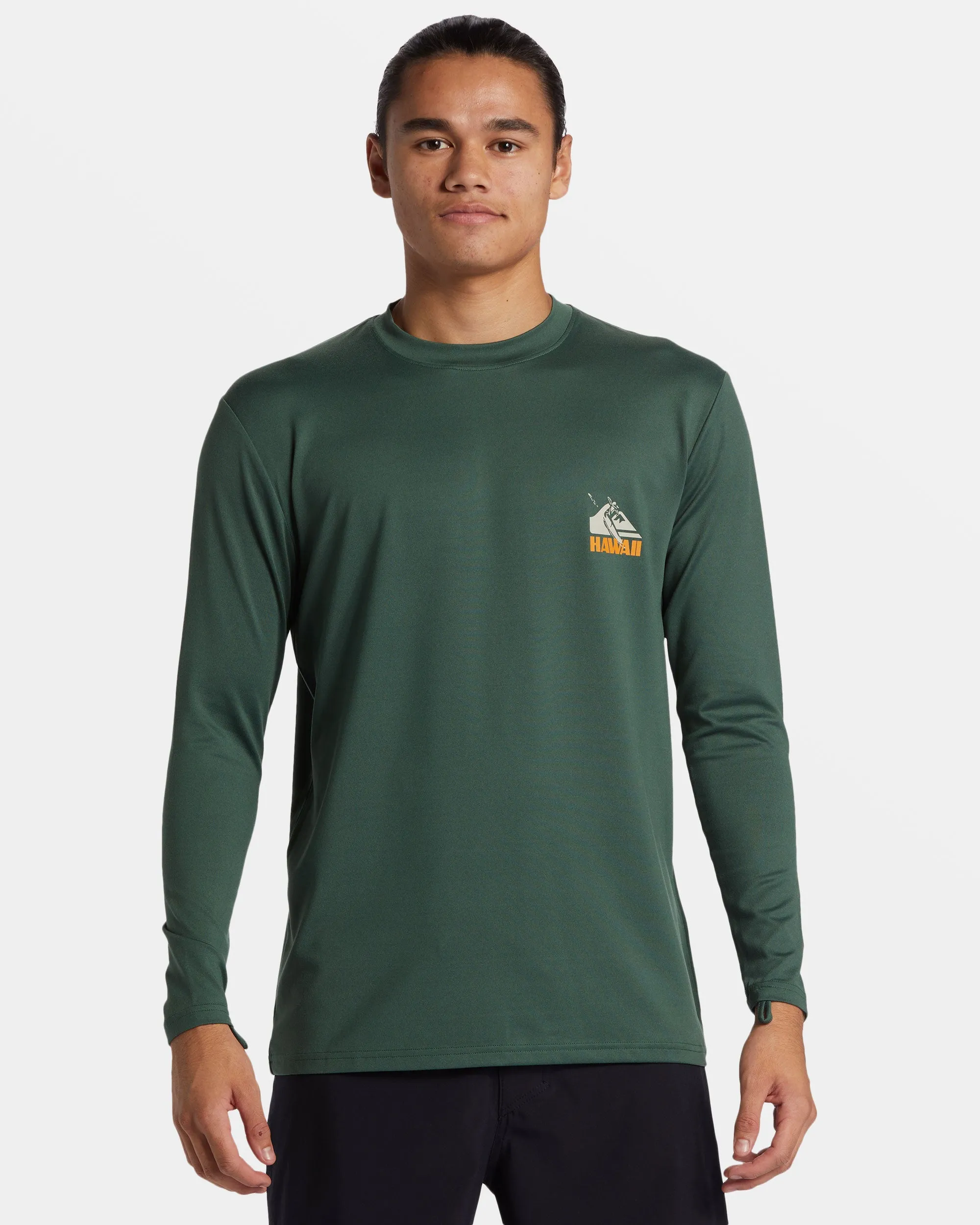 Petroglyph Long Sleeve Surf Tee - Forest