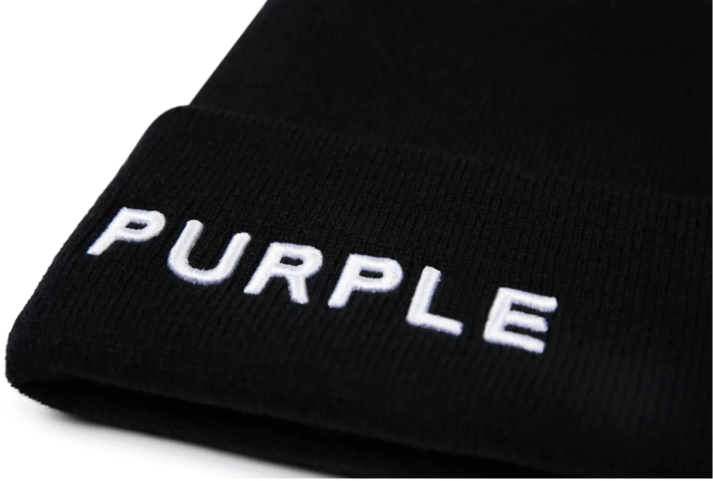 Purple Brand Acrylic Cuffed Beanie