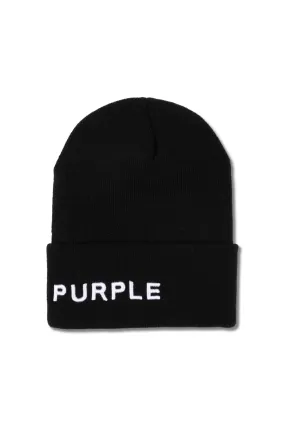 Purple Brand Acrylic Cuffed Beanie