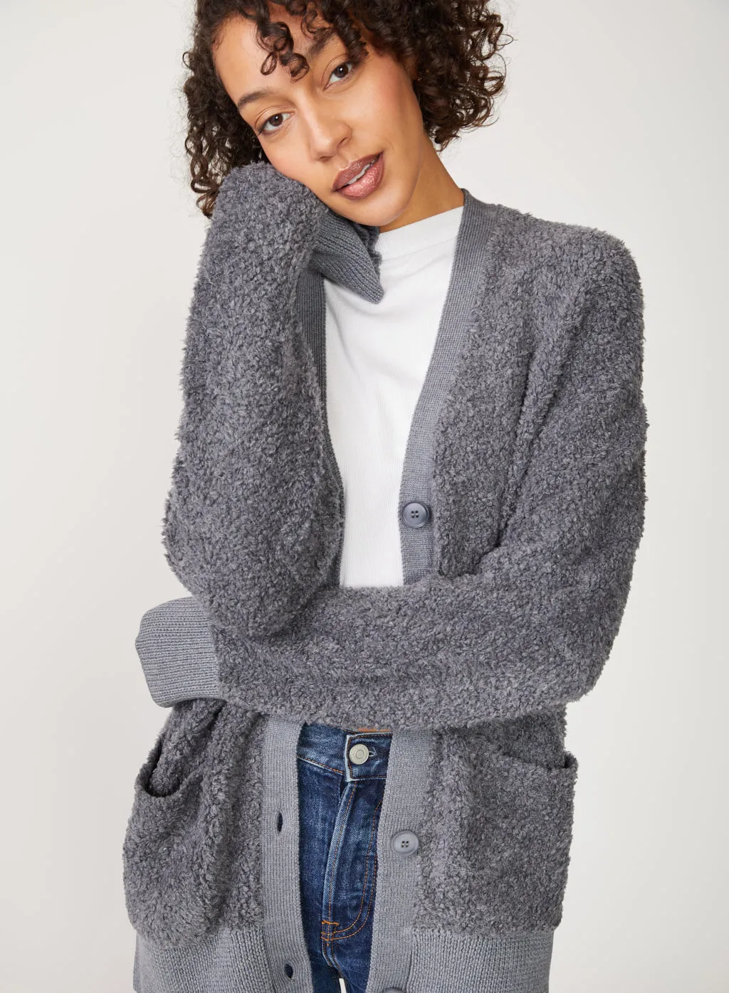 Rabassa Cardigan in Charcoal