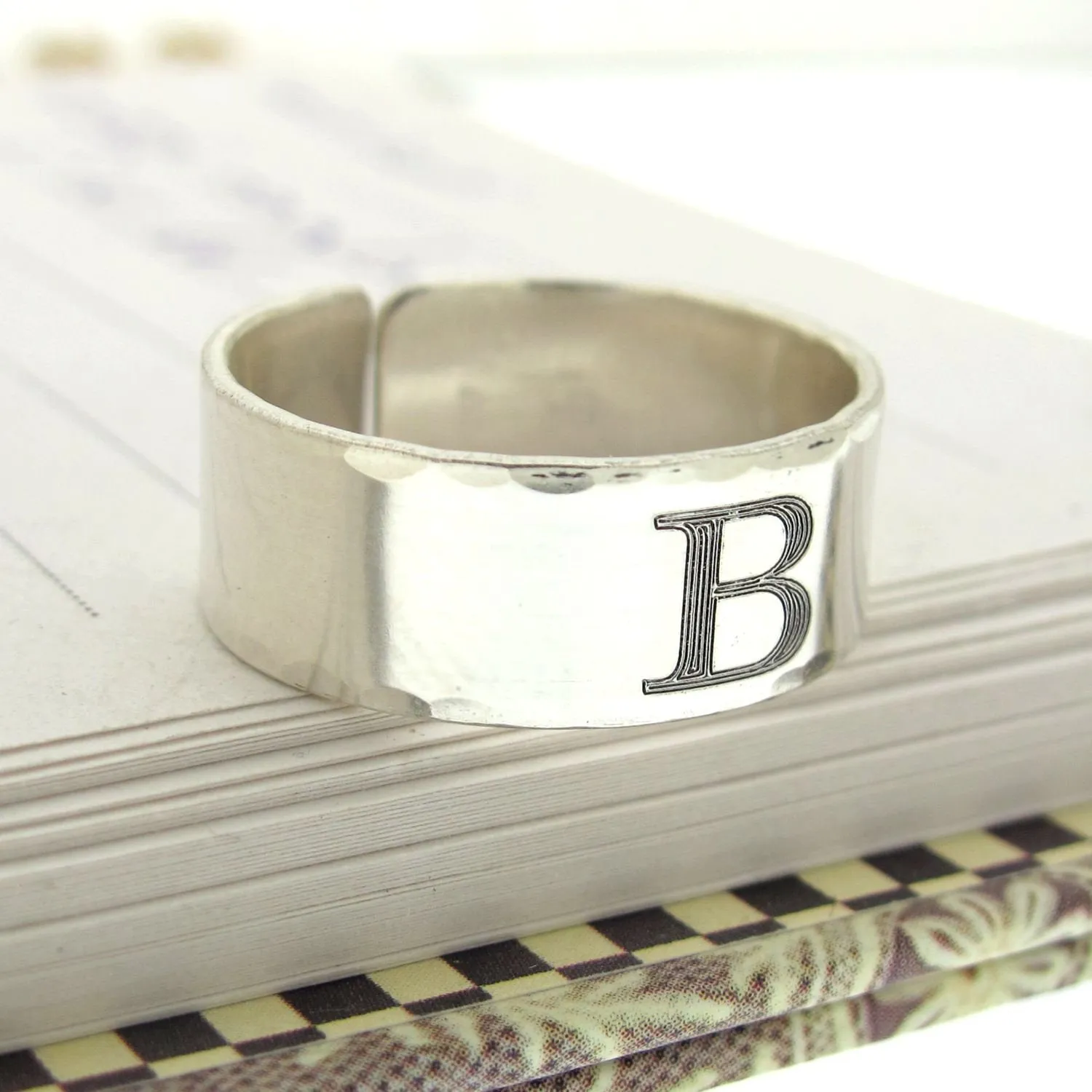 Roman Numeral Band Ring for men