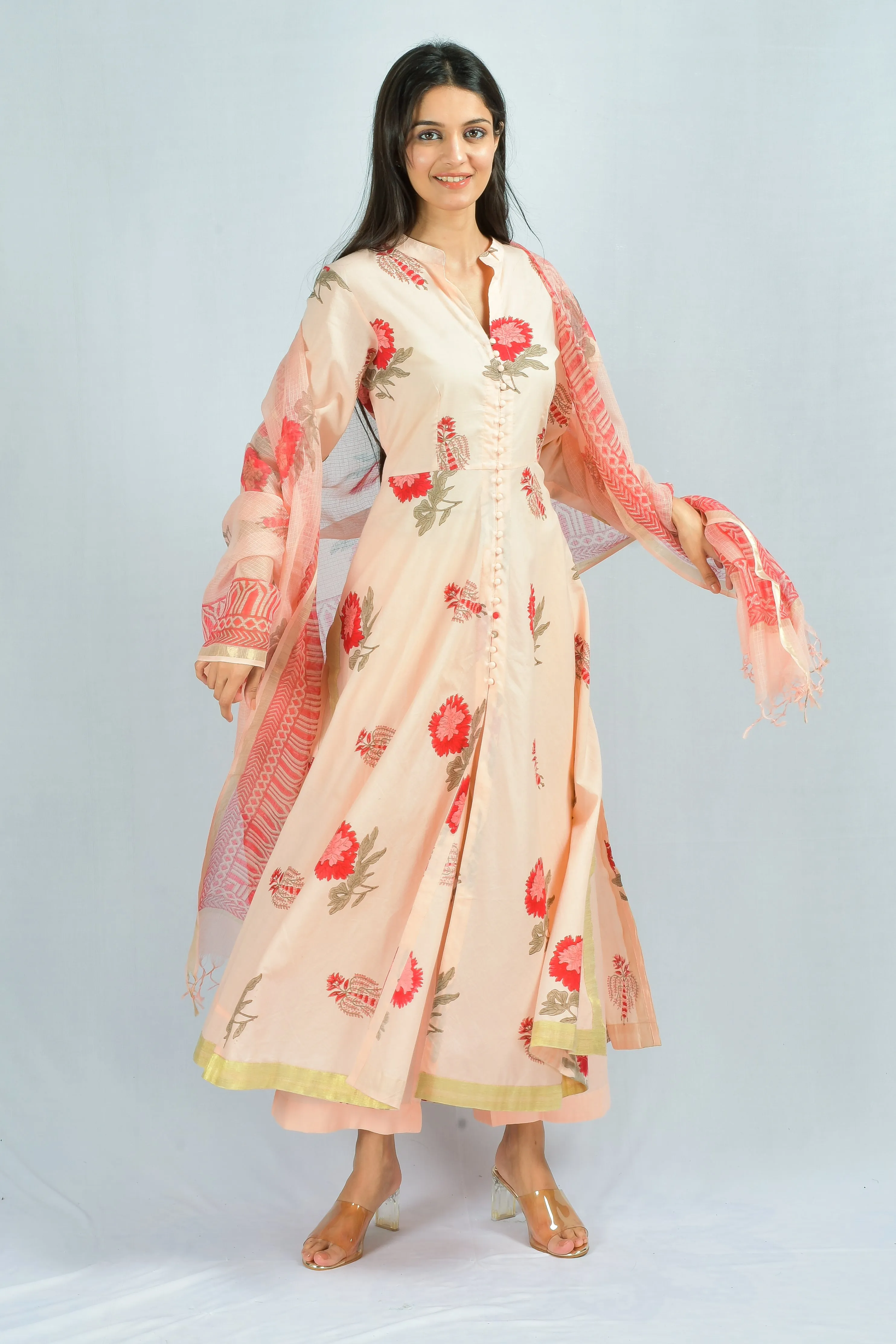 Ruhi Mriganka Full Set Hand Block Printed