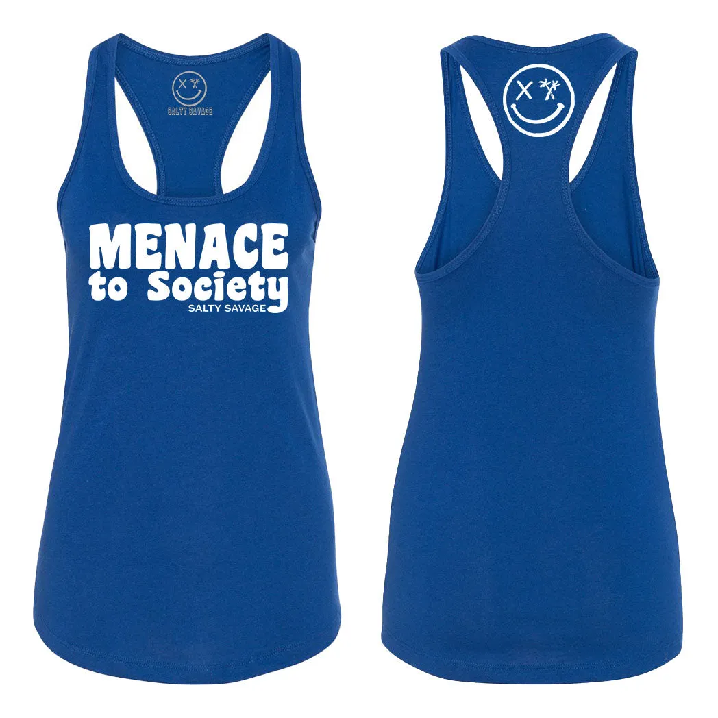 Salty Savage Ladies "Menace to Society" Racerback Tank