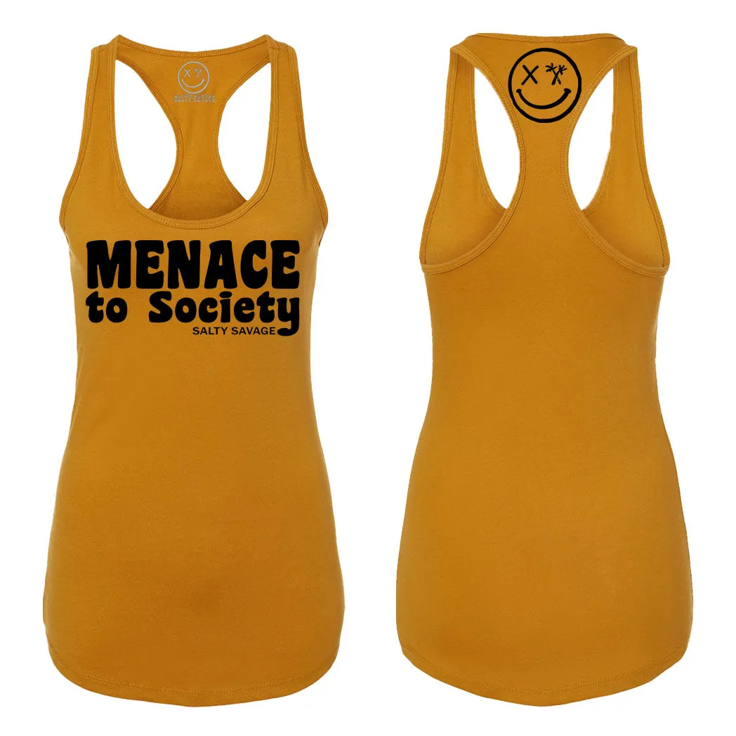 Salty Savage Ladies "Menace to Society" Racerback Tank