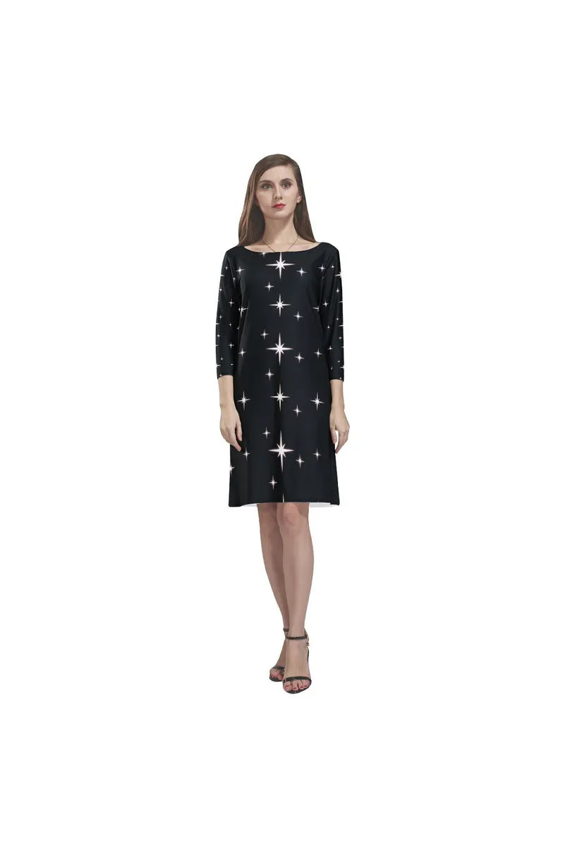 Sparkling Rhea Loose Round Neck Dress