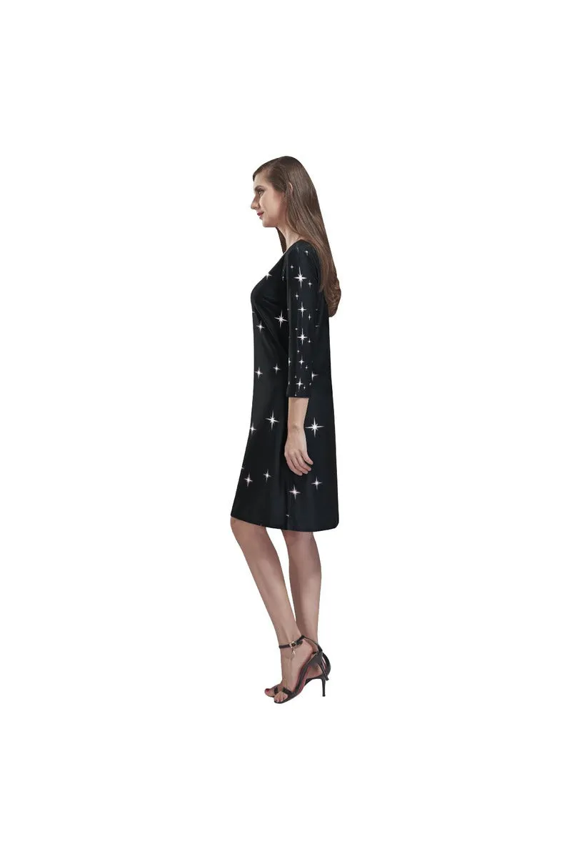 Sparkling Rhea Loose Round Neck Dress