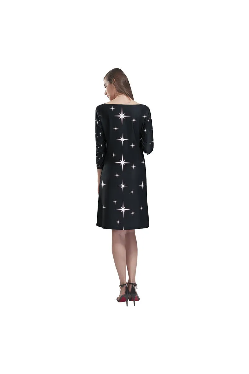 Sparkling Rhea Loose Round Neck Dress