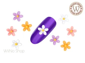 Spring Flower Nail Metal Charm - 2 pcs