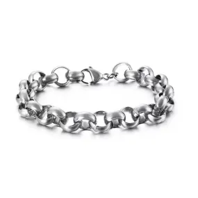 Stainless Steel 10mm Roly Poly Chain Bracelet