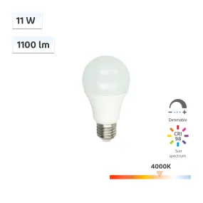 SunWave CRI 98 A19/A60 Flicker-Free Wellness Lighting 11W Dimmable LED Bulb 4000K - 2pcs/4pcs