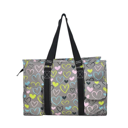 Sweet Hearts NGIL Zippered Caddy Organizer Tote Bag