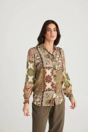 Talisman Flower Child Shirt Paisley Gardens