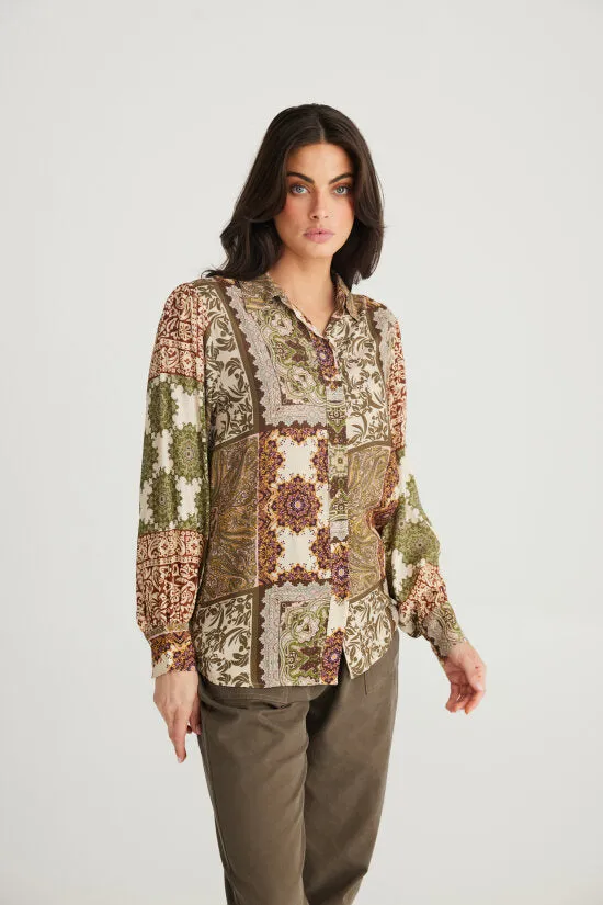 Talisman Flower Child Shirt Paisley Gardens