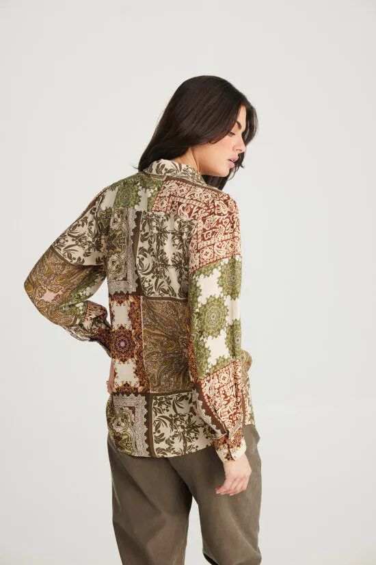 Talisman Flower Child Shirt Paisley Gardens