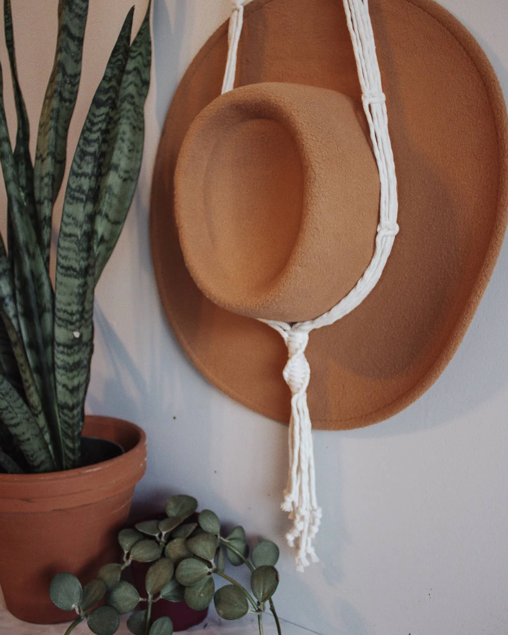 The Dakota Macrame Hat Hanger