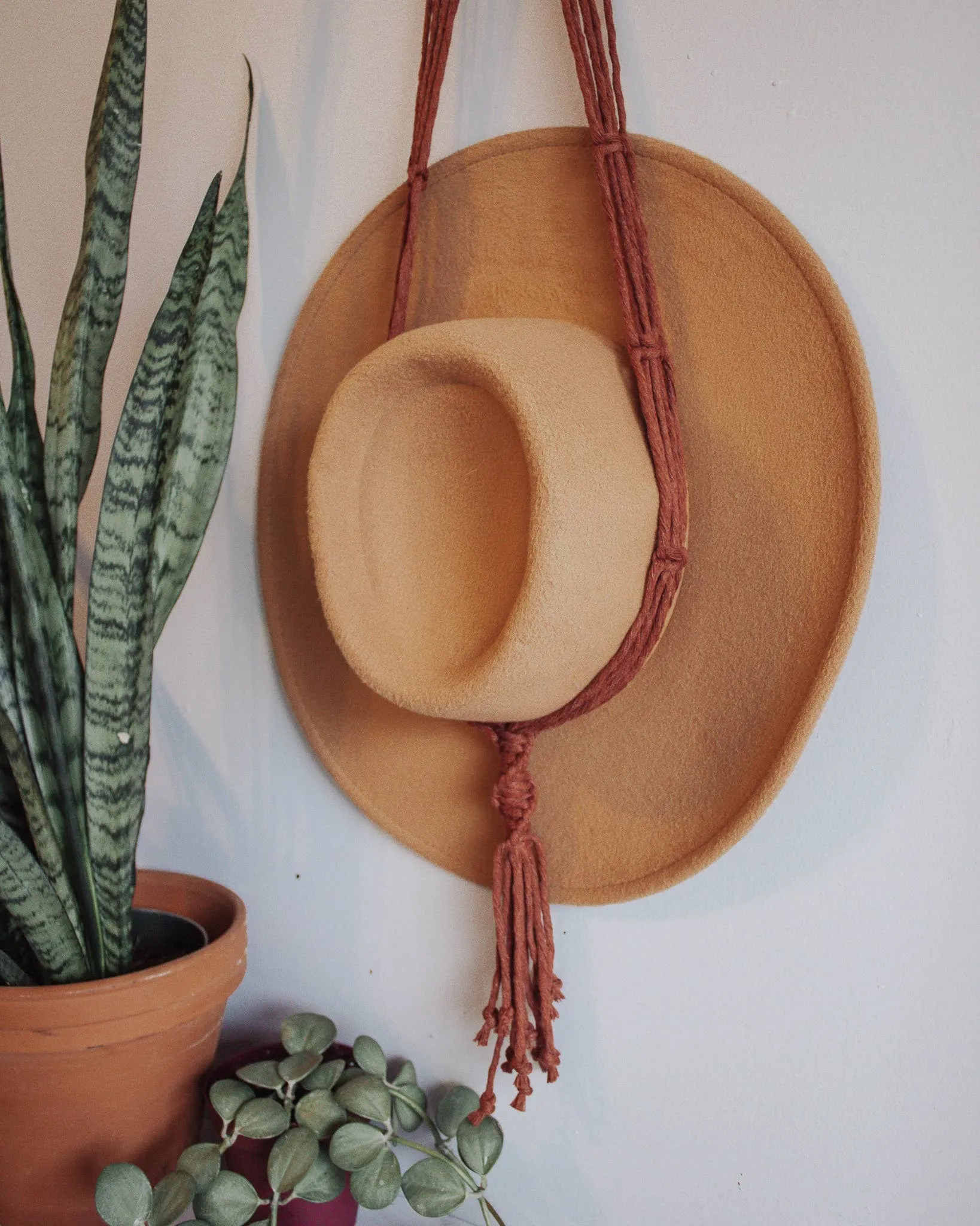 The Dakota Macrame Hat Hanger