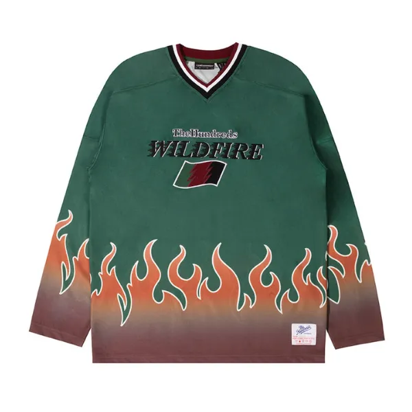 The Hundreds Wildfire Hockey Jersey - Forest