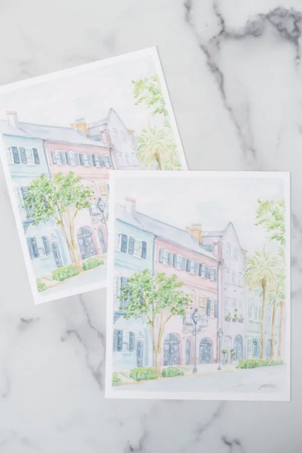 The Rainbow Row Charleston Art Print By Simply Jessica Marie