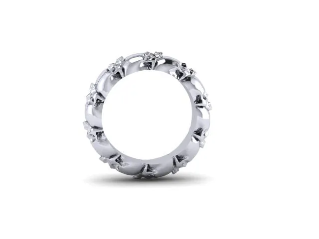 Thicker Skull Eternity Band Solid-UDINC0328