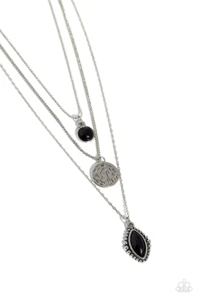 Tide Drifter - Black Necklace