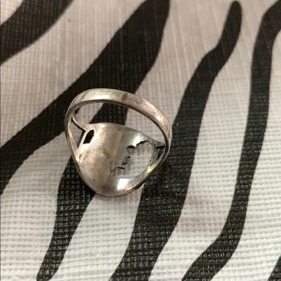 Vintage Sterling Silver Victorian Lady Ring