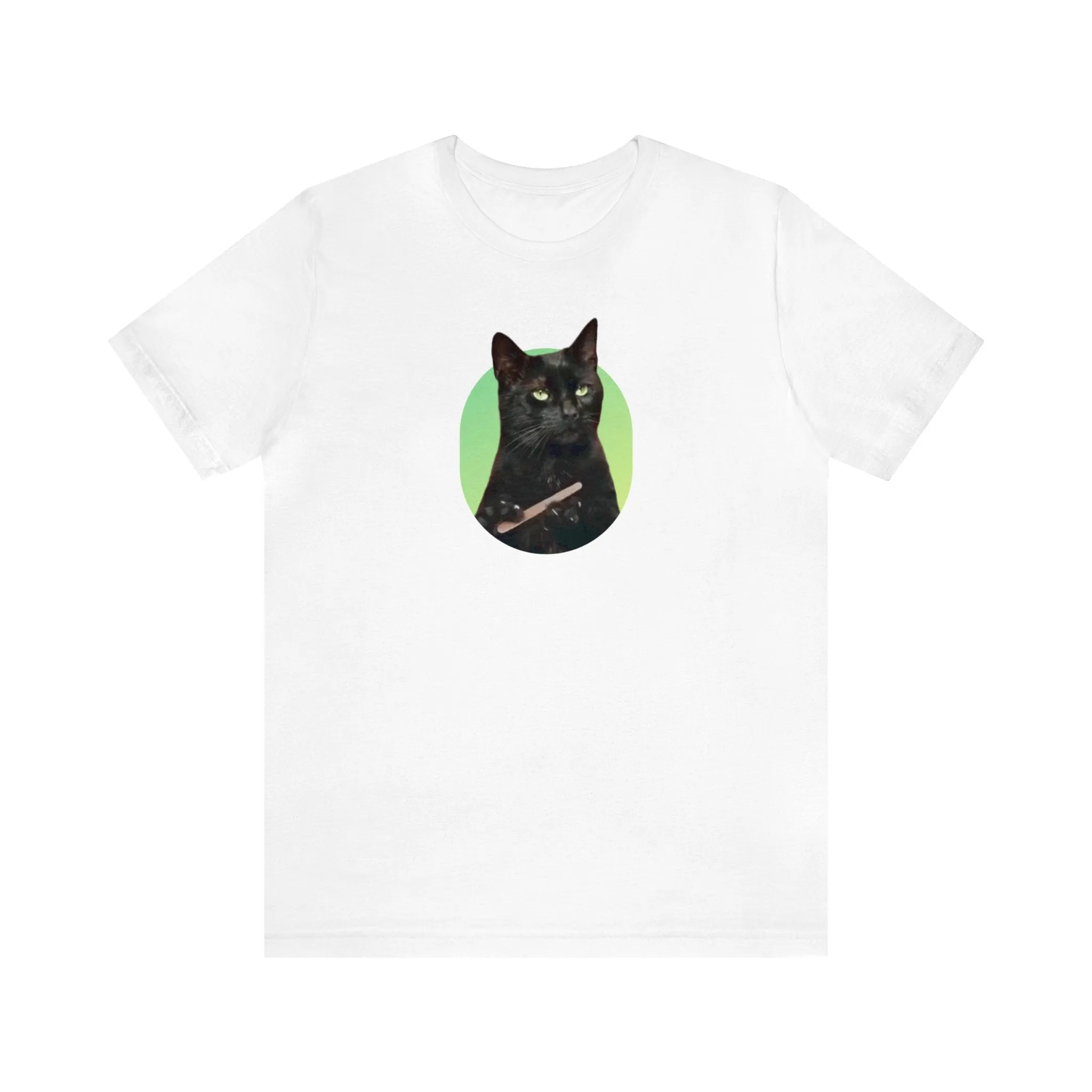 Waiting Cat Meme Unisex Jersey Short Sleeve Tee