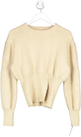 Warehouse Nude Split Hem Knit Jumper UK M