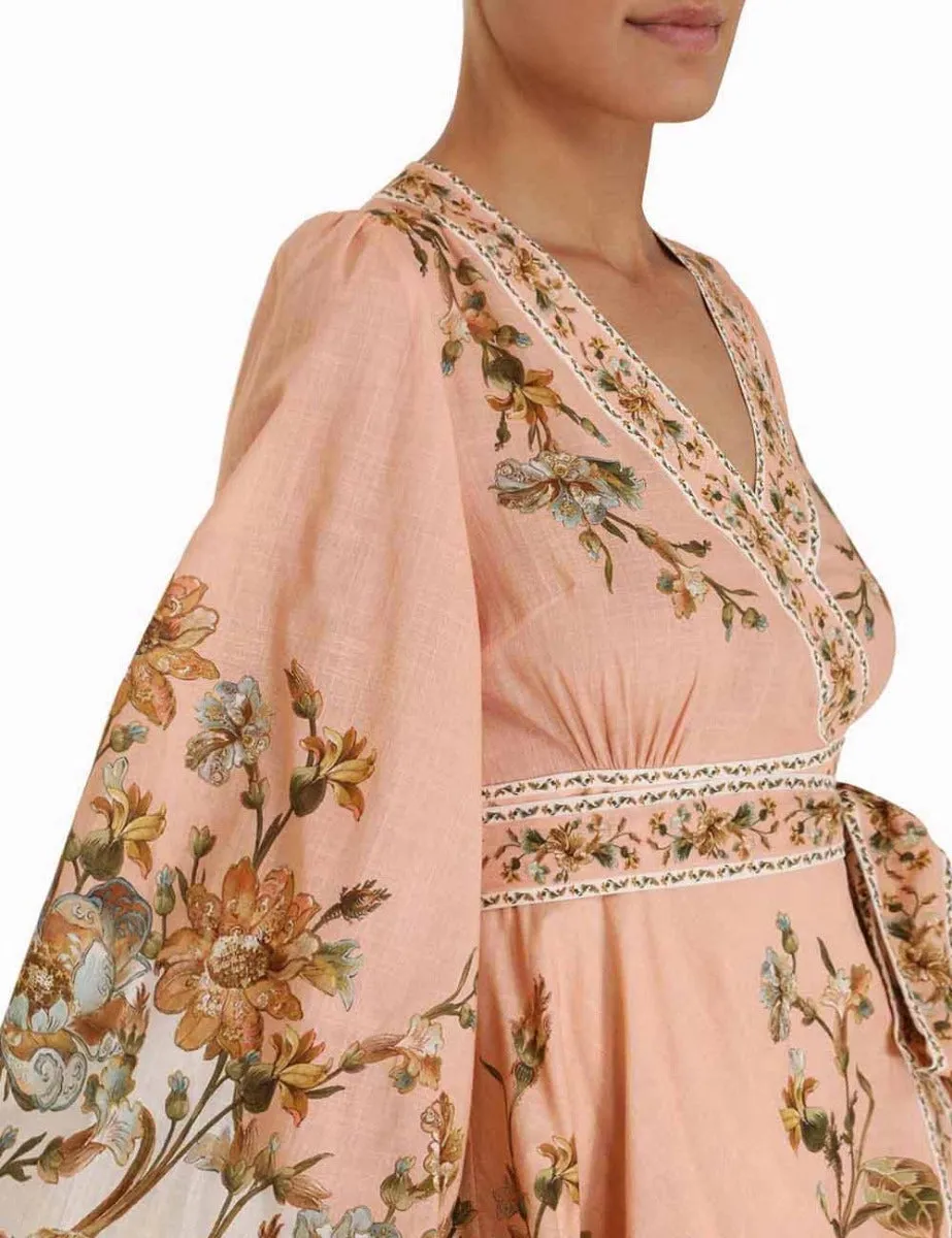 ZIMMERMANN Chintz Wrap Mini Dress